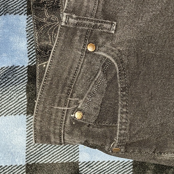 Vintage. USA FABRIC. Wrangler Q Baby Jeans. Stretchy waistband. Size 11/12 - Picture 15 of 16